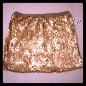 Charlotte Russe sequined mini skirt size L.